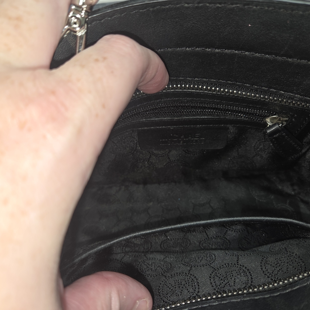 Michael Kors Black Leather Purse - Picture 8 of 10
